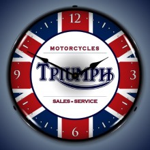 Vintage-Retro  Triumph Lighted Wall Clock