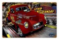 Retro Gasser Willeys Truck Tin Sign