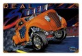 Retro Gasser Real Steel Tin Sign