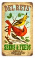 Vintage-Retro Del Rey's Seeds Metal-Tin Sign