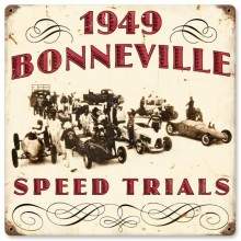 Vintage-Retro 1949 Bonneville Metal-Tin Sign