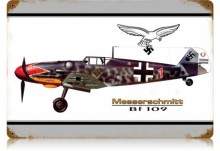 Vintage-Retro BF-109 Messerschmitt Metal-Tin Sign