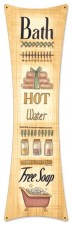 Vintage-Retro Bath Free Soap Metal-Tin Sign