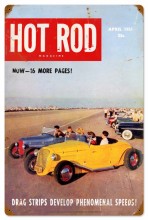Vintage-Retro Hot Rod Magazine Drag Strips Metal-Tin Sign