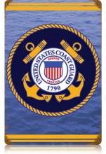 Vintage-Retro Coast Guard Metal-Tin Sign