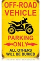 Vintage-Retro Off Road Parking Vintage-Retro Metal-Tin Sign LARGE