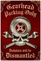 Vintage-Retro Gearhead Parking Metal-Tin Sign LARGE