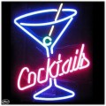 Neon Bar Sign - Martini Cocktails