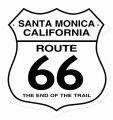 Vintage-Retro Santa Monica Metal-Tin Sign Large