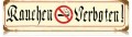 Vintage-Retro Rauchen Verboten Metal-Tin Sign