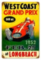 Vintage-Retro Grand Prix Metal-Tin Sign