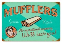 Vintage-Retro Muffler Service Metal-Tin Sign