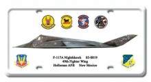 Vintage-Retro F-117A Nighthawk License Plate
