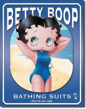 Retro Betty Boop - Bathing Suits Metal Sign