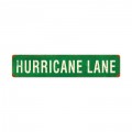 Retro Hurricane Lane Tin Sign 28 x 6 Inches