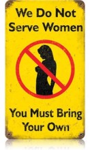 Vintage-Retro Serve Women Metal-Tin Sign
