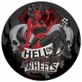 Retro Hell on Wheels Metal Sign
