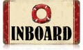 Vintage-Retro Inboard Metal-Tin Sign