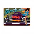 Retro Rat Rod Blew By You Tin Sign 18 x 12 Inches