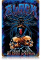 Vintage-Retro Black Widow Blue Metal-Tin Sign
