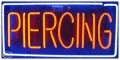 Neon Business Sign - Piercing