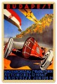 Vintage Budapest Grand Prix 24 x 16 inches  Tin Sign
