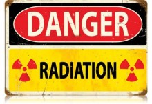 Vintage-Retro Danger Radiation Metal-Tin Sign