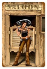 Vintage-Retro Bandita Saloon Metal-Tin Sign