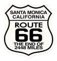 Vintage-Retro Santa Monica Shield Metal-Tin Sign