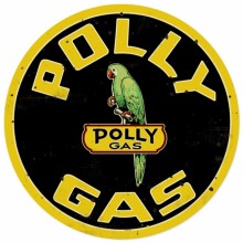 Retro Polly Gas Tin Sign