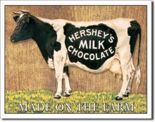 Retro Hershey's Milk Chocolate Metal Sign