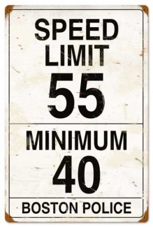 Vintage-Retro Speed Limit 55 Metal-Tin Sign