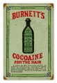 Vintage-Retro Burnett's Cocoaine Metal-Tin Sign