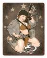 Vintage-Retro D Day Diva Metal-Tin Sign
