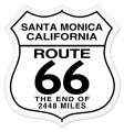 Vintage-Retro Santa Monica Shield Metal-Tin Sign LARGE