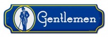 Vintage-Retro Gentlemen Door Push
