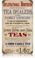 Vintage-Retro Tea Dealer Metal-Tin Sign