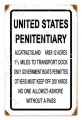 Vintage-Retro Alcatraz Metal-Tin Sign