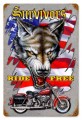 Vintage-Retro Survivors Free Metal-Tin Sign