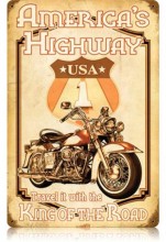 Vintage-Retro Americas Highway Metal-Tin Sign