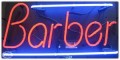 Neon Business Sign - Barber