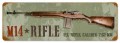 Vintage-Retro M14 Rifle Metal-Tin Sign LARGE