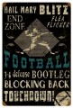 Vintage  Football Metal Sign