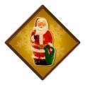 Vintage-Retro Santa Bag Metal-Tin Sign