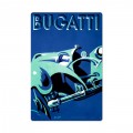 Retro Bugatti Blue Tin Sign 16 x 24 Inches