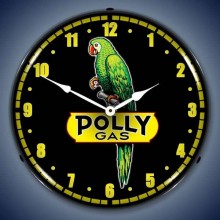 Vintage-Retro  Polly Gas Lighted Wall Clock