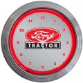 Retro FORD TRACTOR NEON CLOCK 15 x 15 Inches