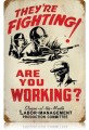 Vintage-Retro Fighting Working Metal-Tin Sign