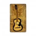 Vintage Texas Guitar Tin Sign 8 x 14 Inches