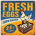 Vintage-Retro Fresh Eggs Metal-Tin Sign 2